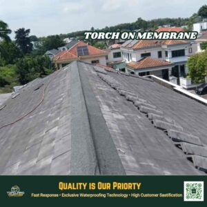 Torch on Membrane in Klebang 1