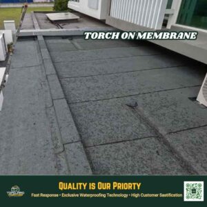 Torch on membrane in Bukit Rasah 1