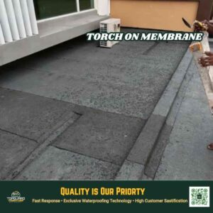 Torch on membrane in Bukit Rasah 2