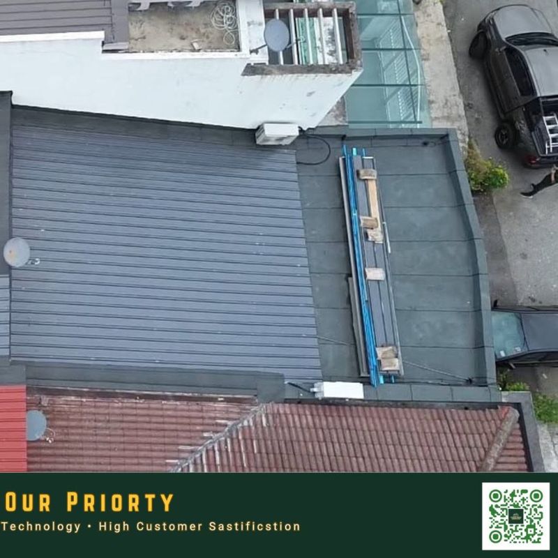 TopGuard Ampang metal roof and slab area