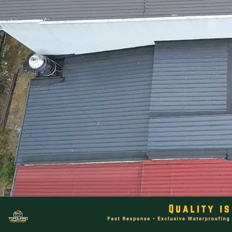 TopGuard Ampang metal roof repair section view
