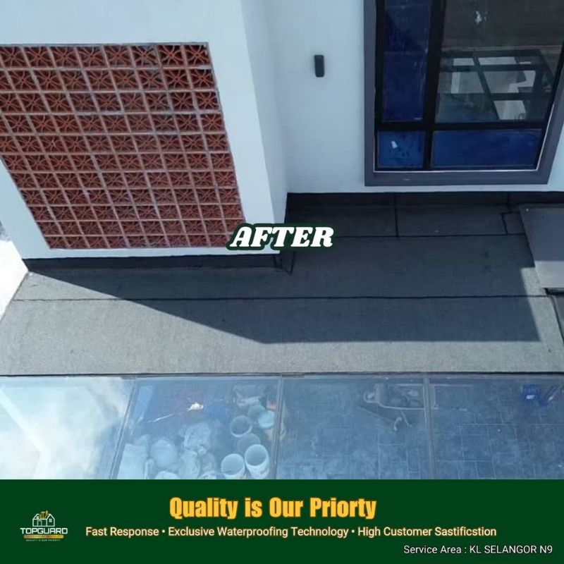 TopGuard Puchong house roof after repair