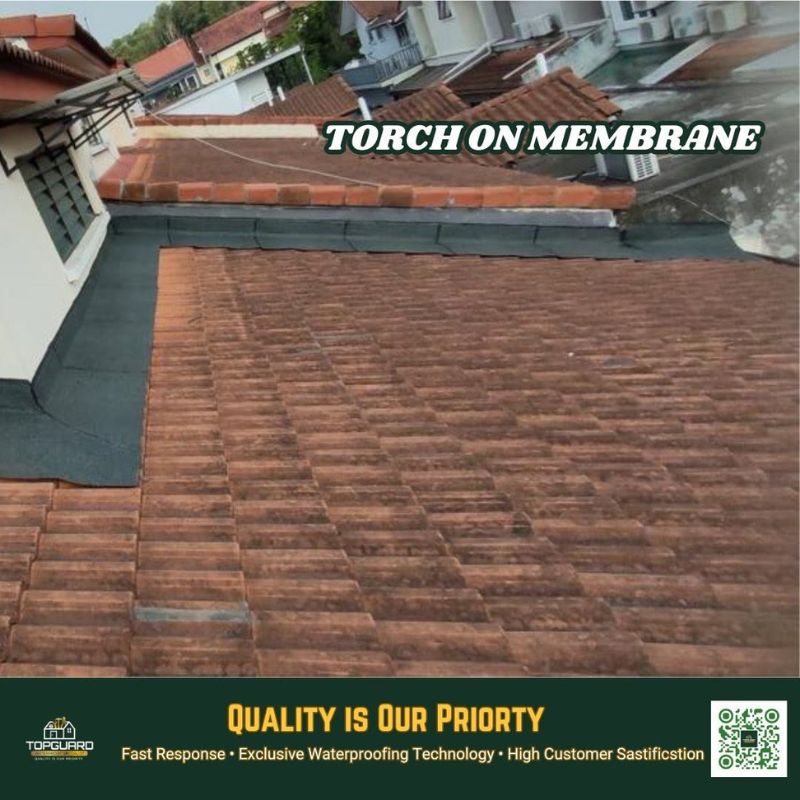 TopGuard Puchong roof repair along tiled roof edge