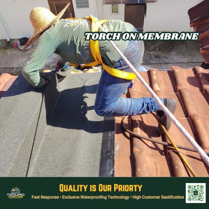 TopGuard roof repair in Petaling Jaya roof channel view