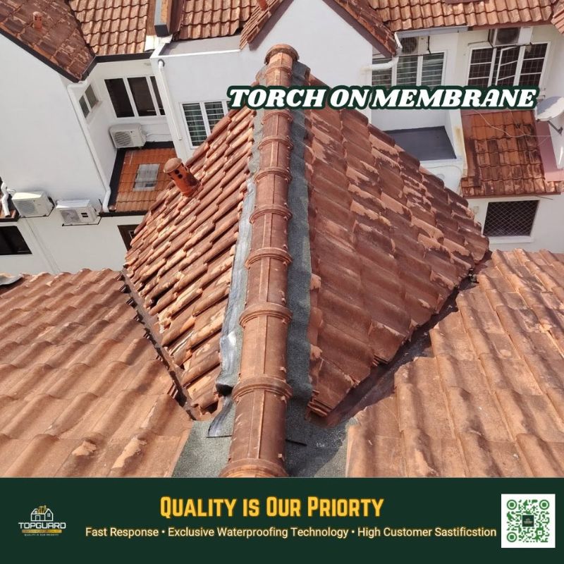 TopGuard roof repair in Petaling Jaya tile junction area