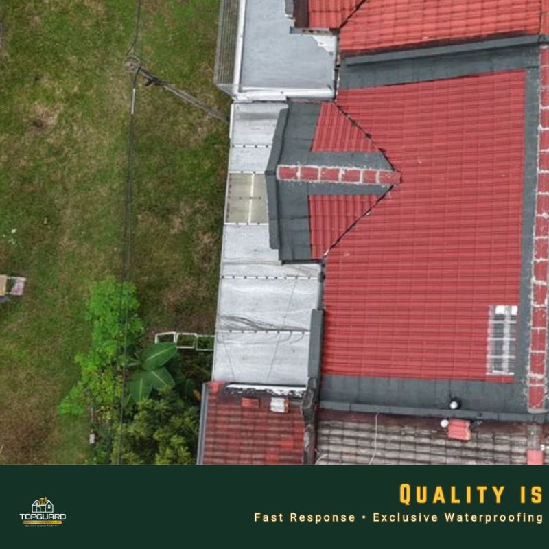 TopGuard roof repair in Putra Heights roof edge view