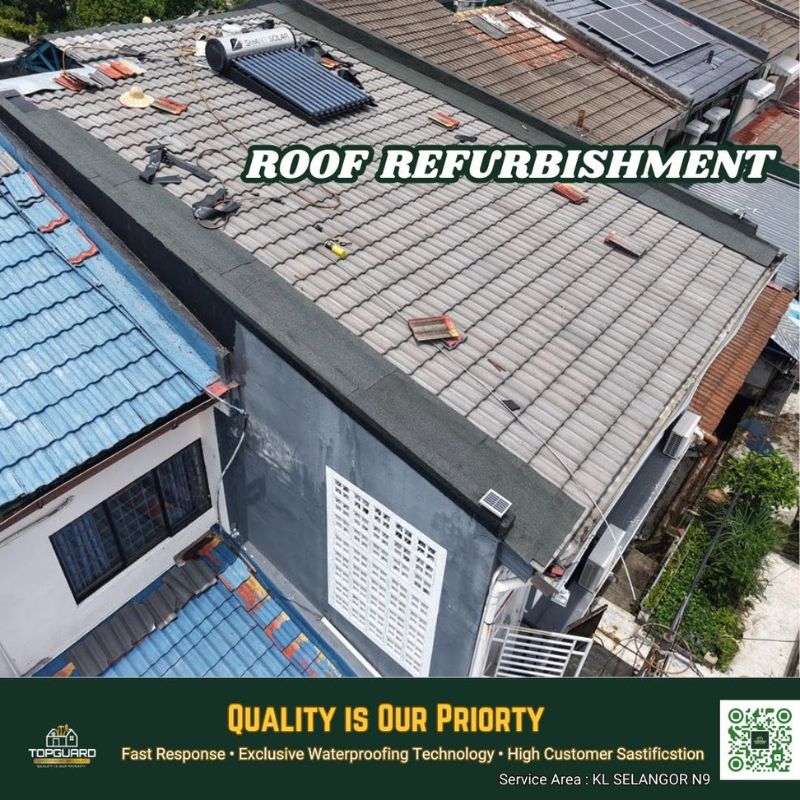 TopGuard roof repair in Shah Alam tiled section