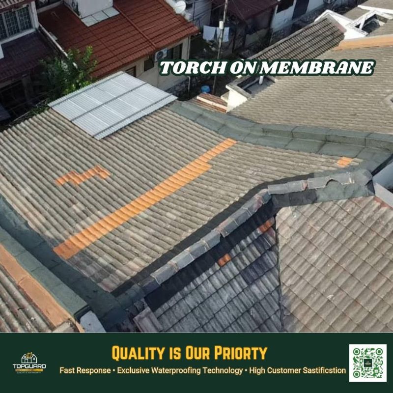 TopGuard roof repair in Subang Jaya side roof section