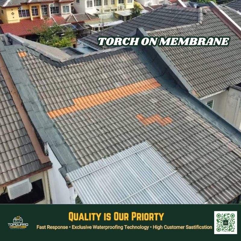 TopGuard roof repair in Subang Jaya tiled roof view
