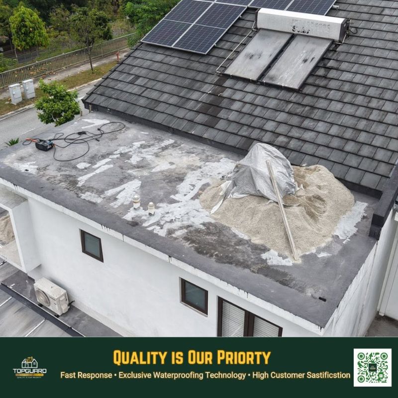 TopGuard roof slab preparation in Ampang