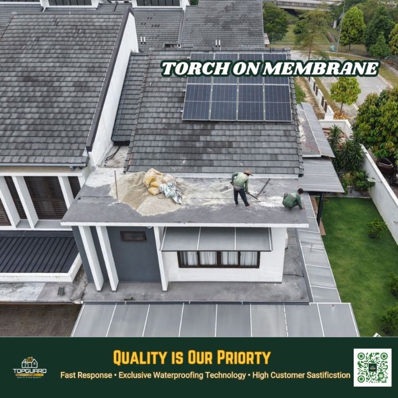 TopGuard torch on membrane work in Ampang