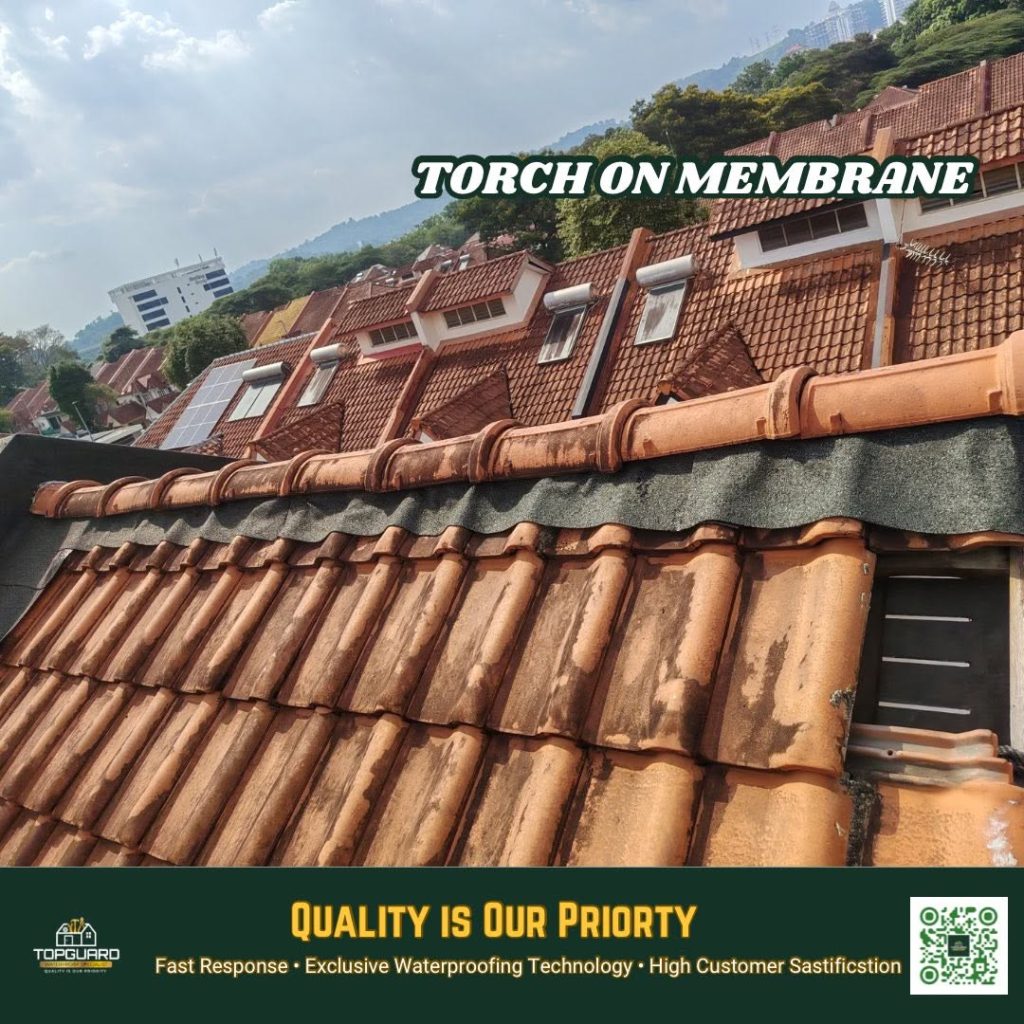 TopGuard tiled roof membrane work in Petaling Jaya